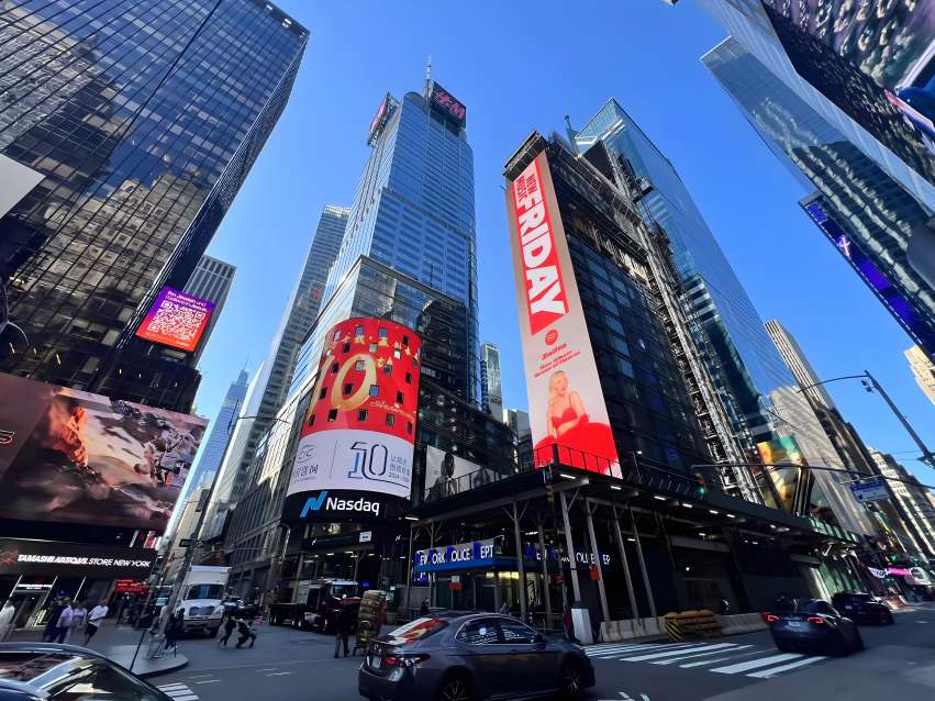 美国-纳斯达克大屏